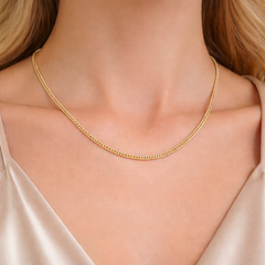 14K Gold 18-Inch Franco Link Chain Necklace – 1.7–1.8mm Width