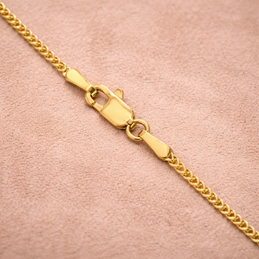 14K Gold 1.1mm Franco Chain Necklace