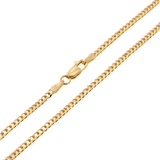 Classic 14K Yellow Gold Miami Cuban Link Chain – 2mm, 20"–28" Lengths