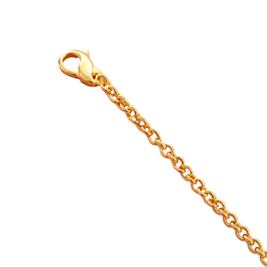 14K Yellow Gold 7-30” Heavy Rolo Chain Bracelet, 4.0mm Classic Polished Finish