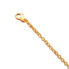 14K Yellow Gold 7-30” Heavy Rolo Chain Bracelet, 4.0mm Classic Polished Finish