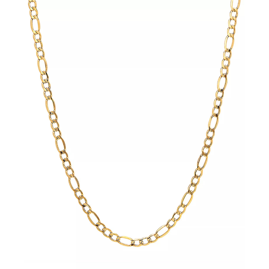Lightweight 14K Gold Figaro Chain Necklace – 20", 5.75mm