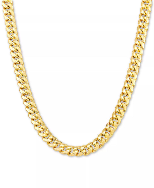 10K Gold 6mm Lightweight Miami Cuban Link Chain Necklace – 20 Inch