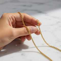 14K Yellow Gold 7-30” Heavy Rolo Chain Bracelet, 4.0mm Classic Polished Finish