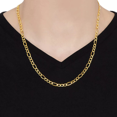 Lightweight 14K Gold Figaro Chain Necklace – 20", 5.75mm