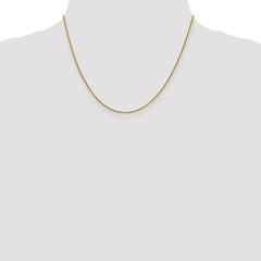 14K Solid Gold 1mm D/C Open Franco Link Chain – Sleek & Durable