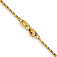 14K Solid Gold 1mm D/C Open Franco Link Chain – Sleek & Durable