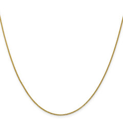 14K Solid Gold 1mm D/C Open Franco Link Chain – Sleek & Durable