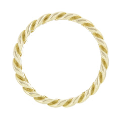 14K Yellow Gold 5mm Miami Cuban Curb Link Ring (Sizes 6–9)