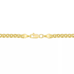 18" Nonna Link Chain Collar Necklace (2.9–10mm) in Solid 14K Gold