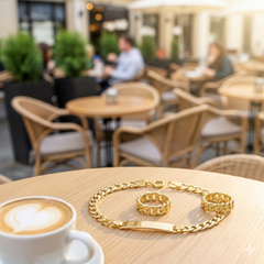 14K Yellow Gold 5mm Miami Cuban Curb Link Ring (Sizes 6–9)